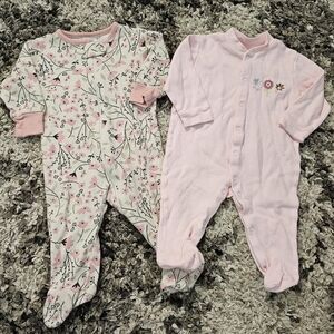 100% Cotton Baby Footie Pajamas Outfits 0-3 months